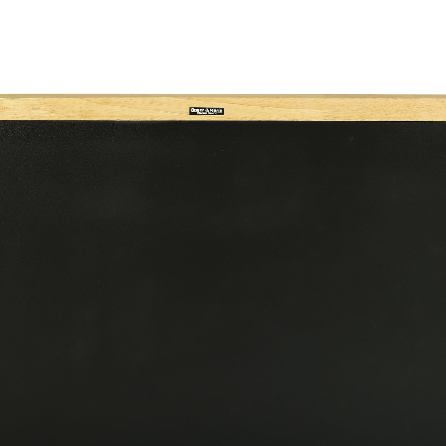 Roger & Moris Wooden (Rubber Wood) Framed Chalk Board - Non Magnetic, Lightweight for Home, Office and School (Black, Size : 2 feet x 1 foot)