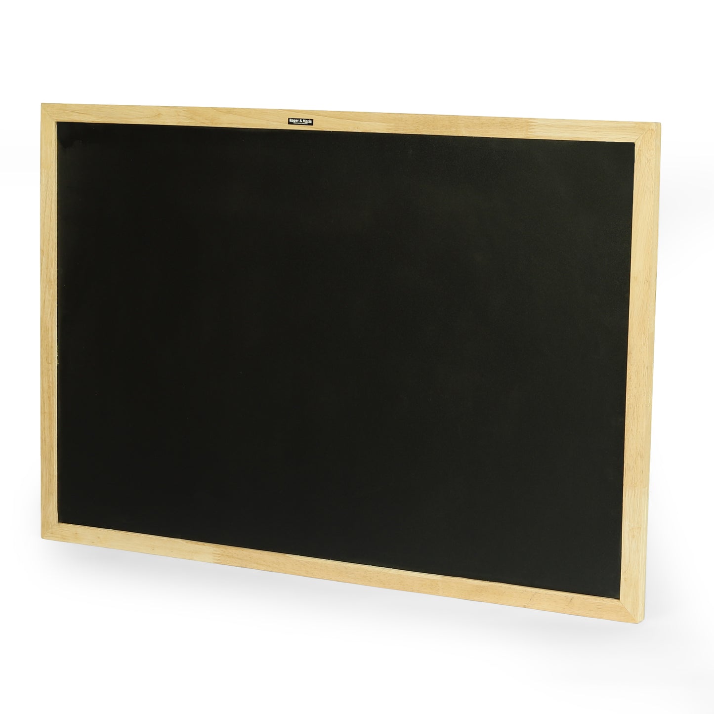 Roger & Moris Wooden (Rubber Wood) Framed Chalk Board - Non Magnetic, Lightweight for Home, Office and School (Black, Size : 3 feet x 4 feet)