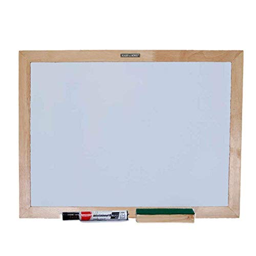 White Board Non-Magnetic Rubber Wood Framing Combo