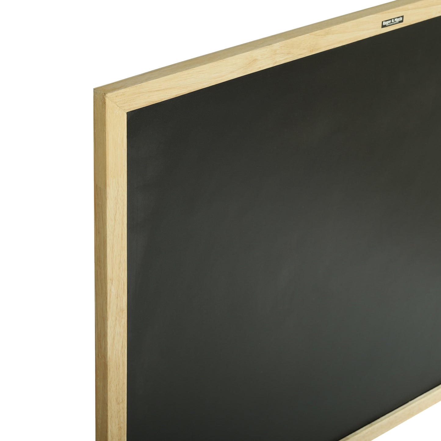 Roger & Moris Wooden (Rubber Wood) Framed Chalk Board - Non Magnetic, Lightweight for Home, Office and School (Black, Size : 2 feet x 1 foot)