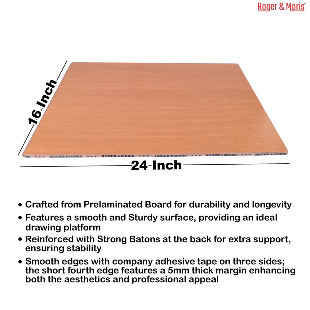 Roger & Moris Drawing Board A2 Size (16 Inch X 24 Inch) - Image 4